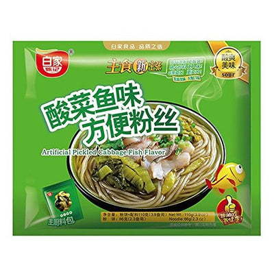 Baijia Instant Sweet Potato Vermicelli Pickled Cabbage Fish Flavour (Bag) 110g - YEPSS - 叶哺便利中超 - 英国最大亚洲华人网上超市